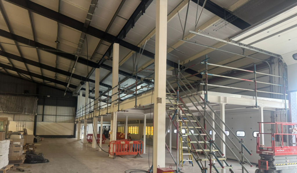 Project showing Safe Access and Egress Scaffolding
